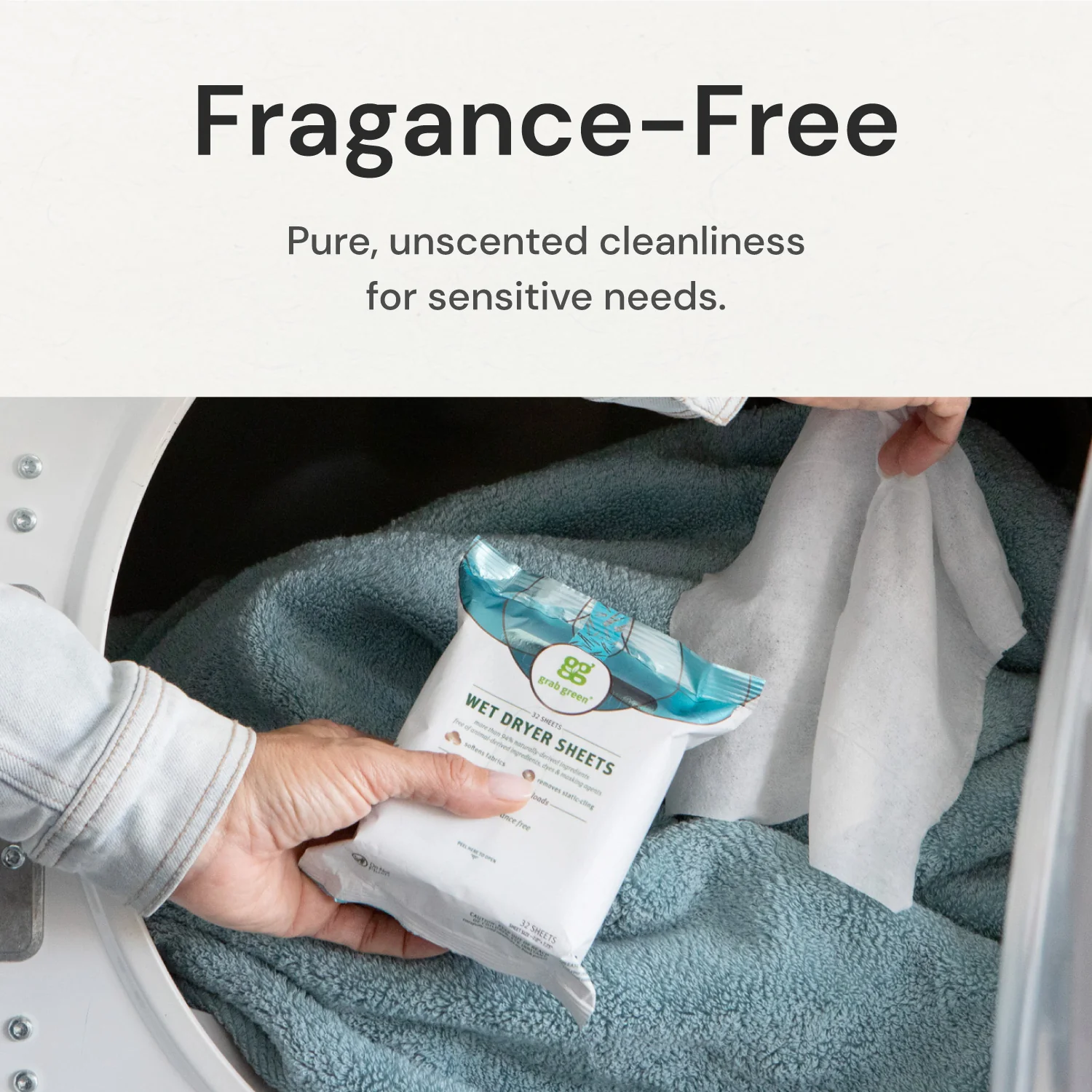 Wet Dryer Sheets - Fragrance Free - Image 3