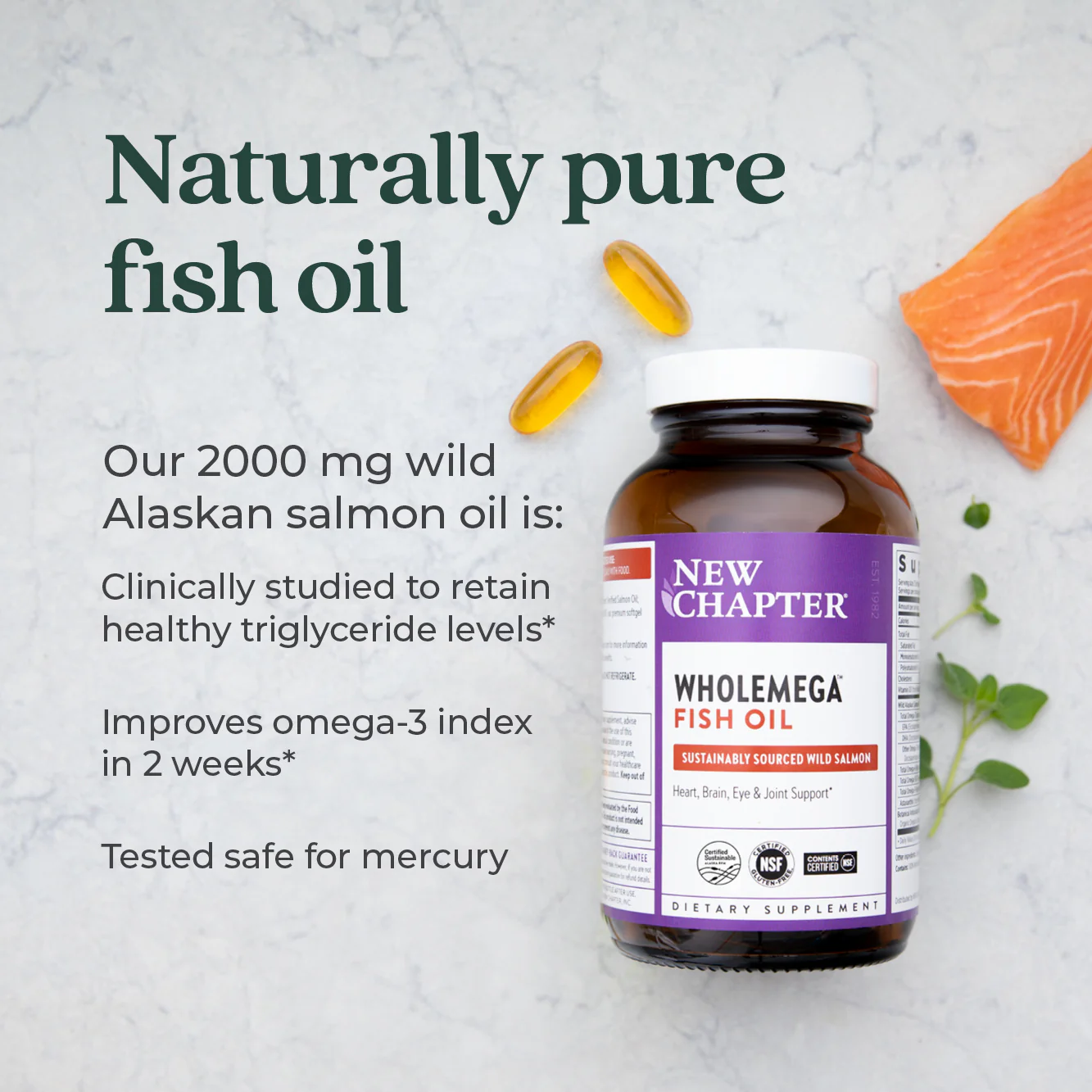 Wholemega™ Fish Oil, Sustainably Caught Wild Alaskan Salmon Oil with Omega-3 - Image 18