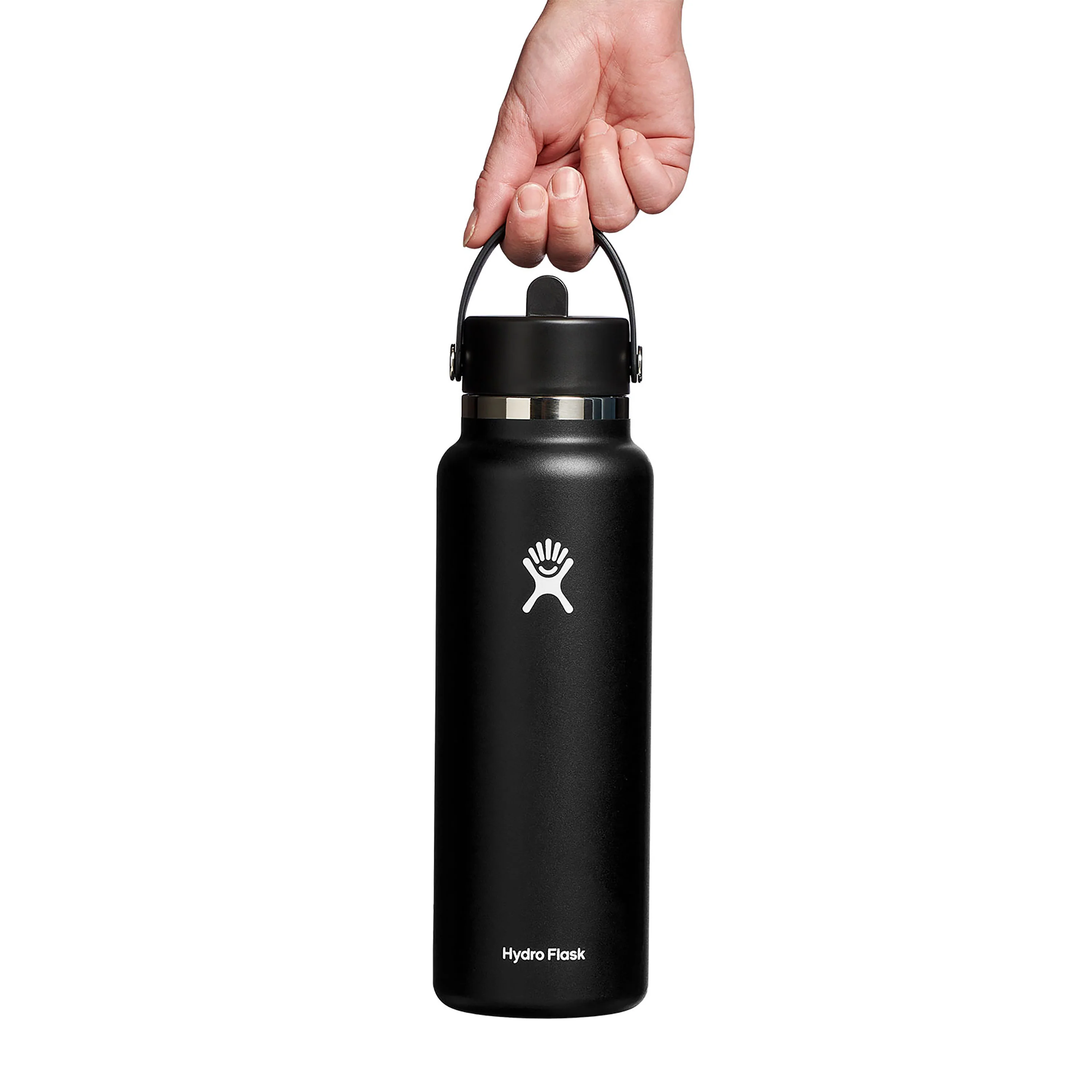 Wide Mouth Bottle with Flex Straw Cap, 40 oz - Image 7