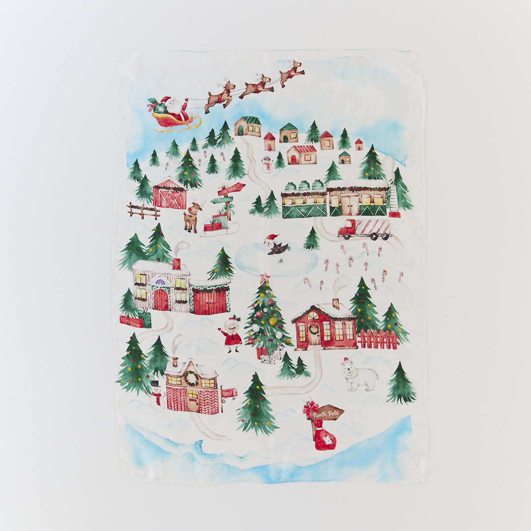 Winter Wonderland Reusable Gift Wrap Furoshiki Set - Image 2
