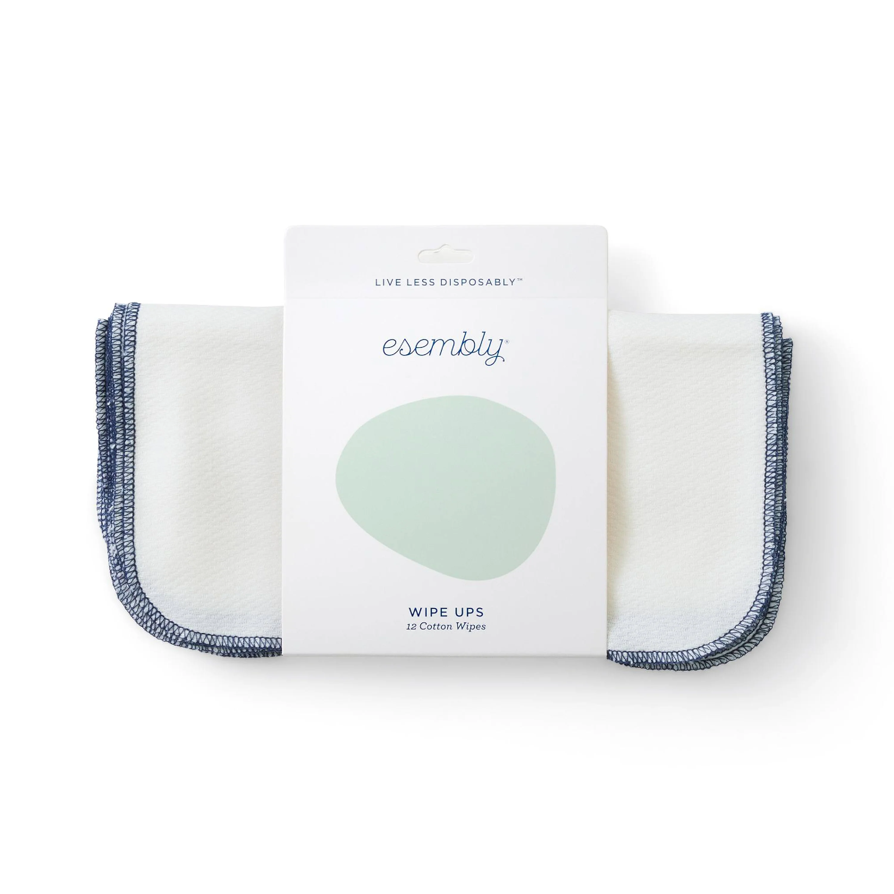 Reusable Baby and All Purpose Wipes, certified unbleached 100% Organic Cotton, 12 Wipes - Image 2