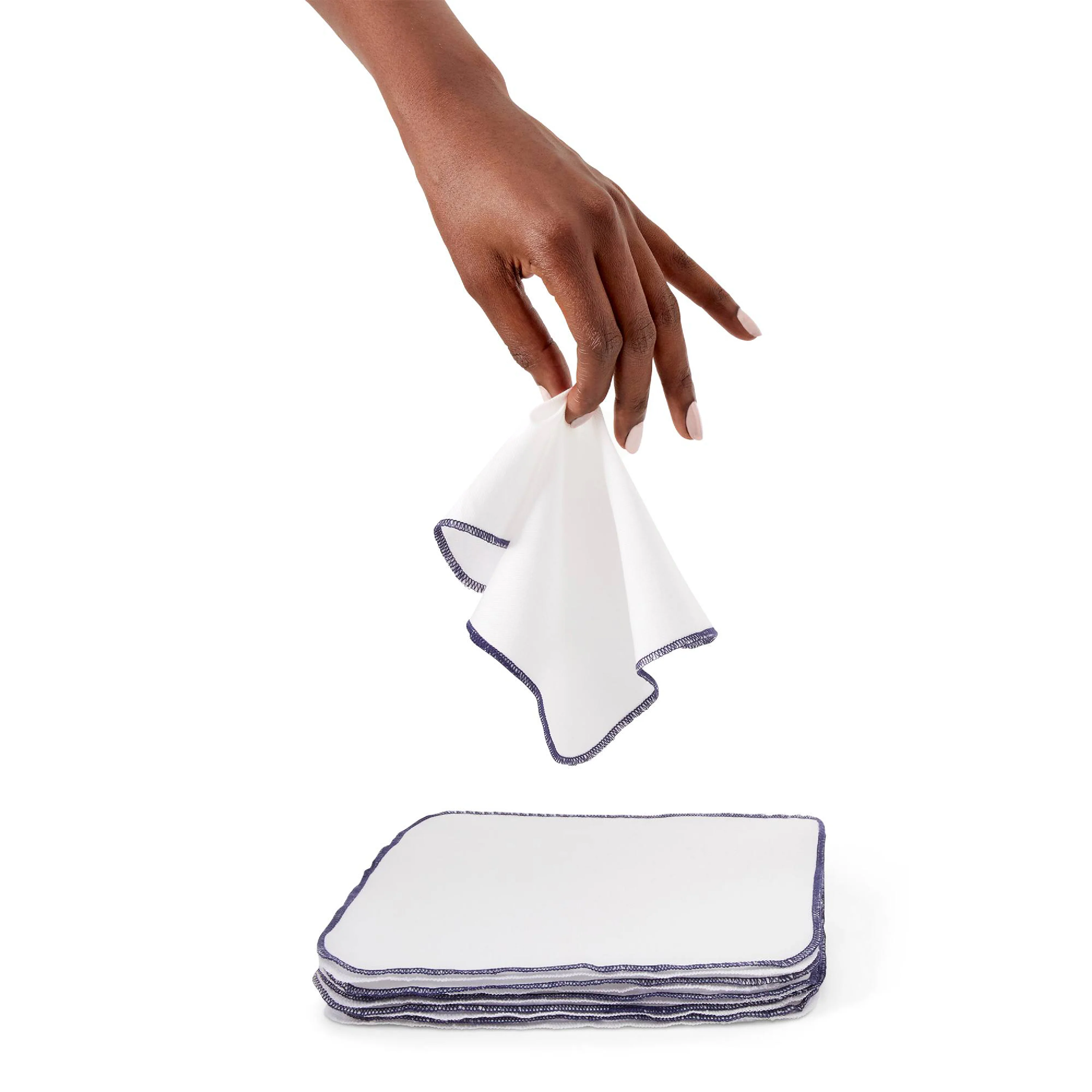 Reusable Baby and All Purpose Wipes, certified unbleached 100% Organic Cotton, 12 Wipes - Image 4