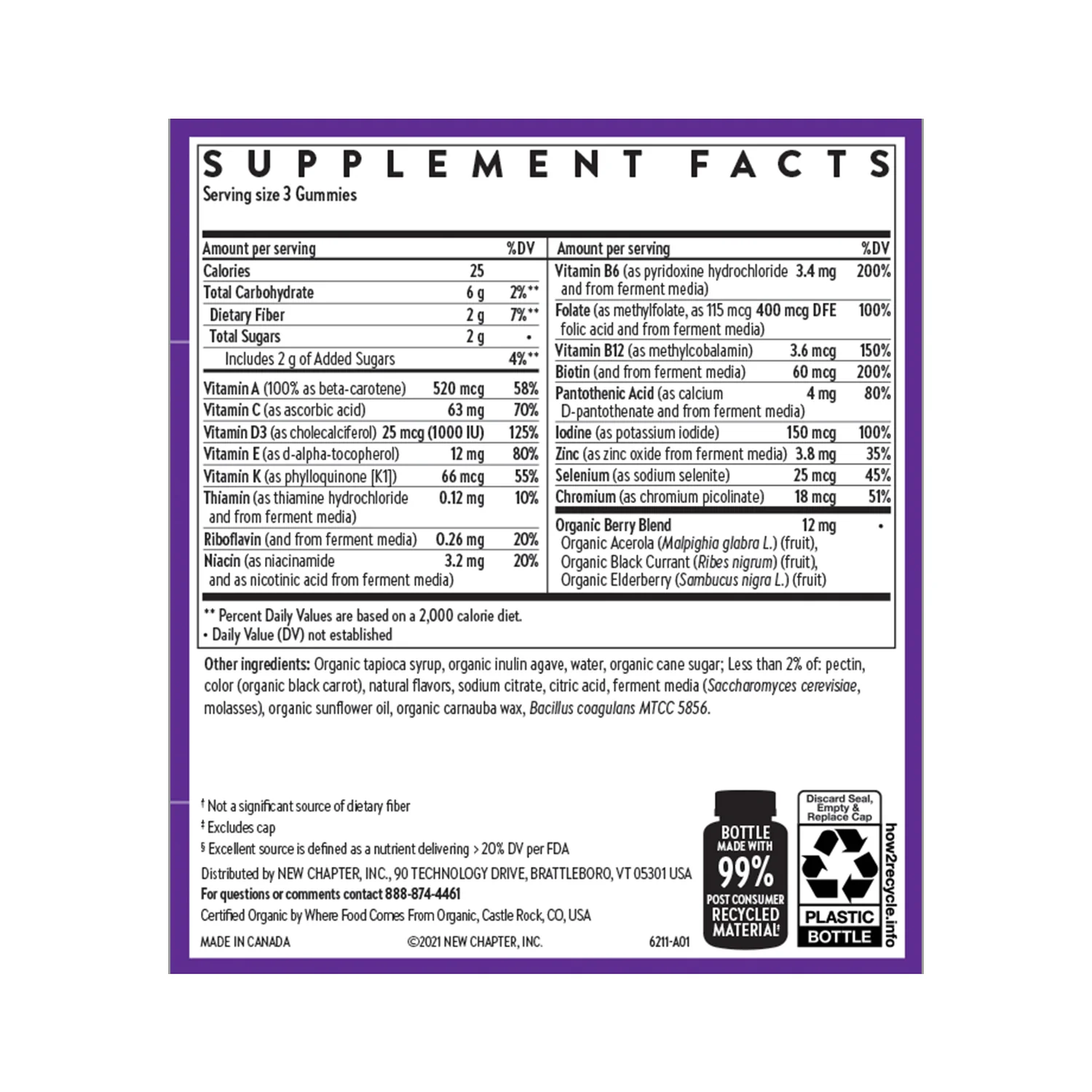 Women's Multivitamin Gummies, Nutrient Packed & Less Sugar, Berry Citrus Flavored - Image 3