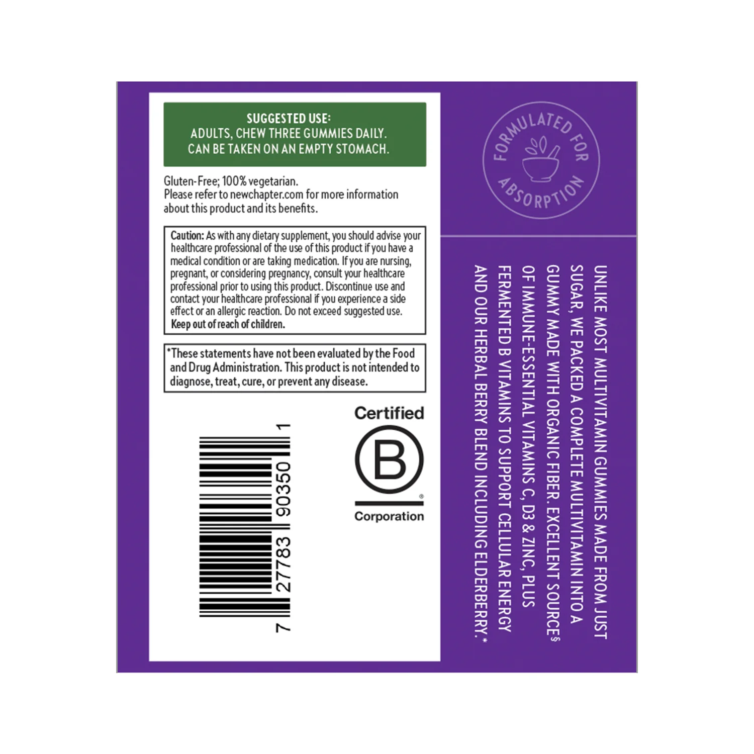 Women's Multivitamin Gummies, Nutrient Packed & Less Sugar, Berry Citrus Flavored - Image 4