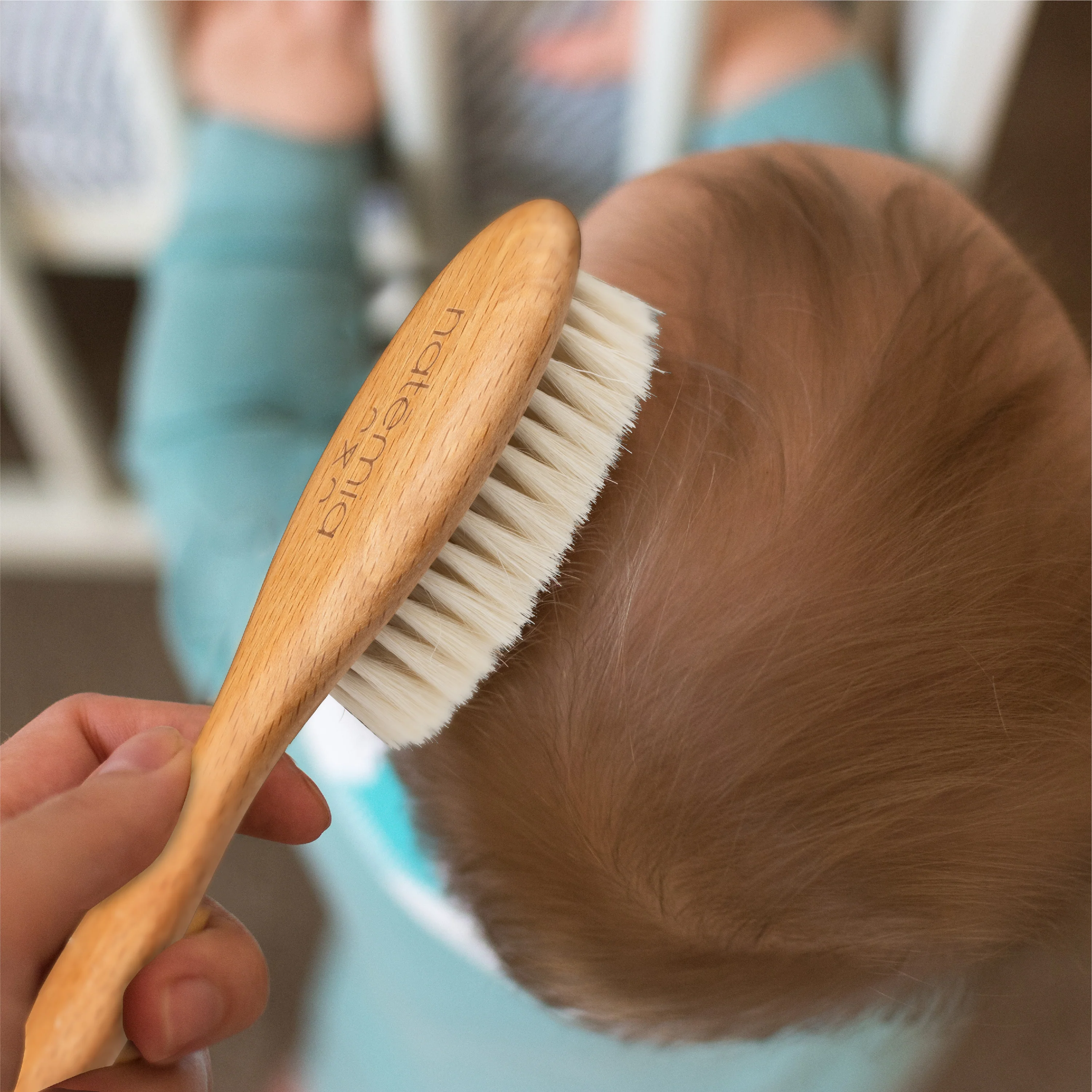 Wooden Baby Hair Brush - Image 4