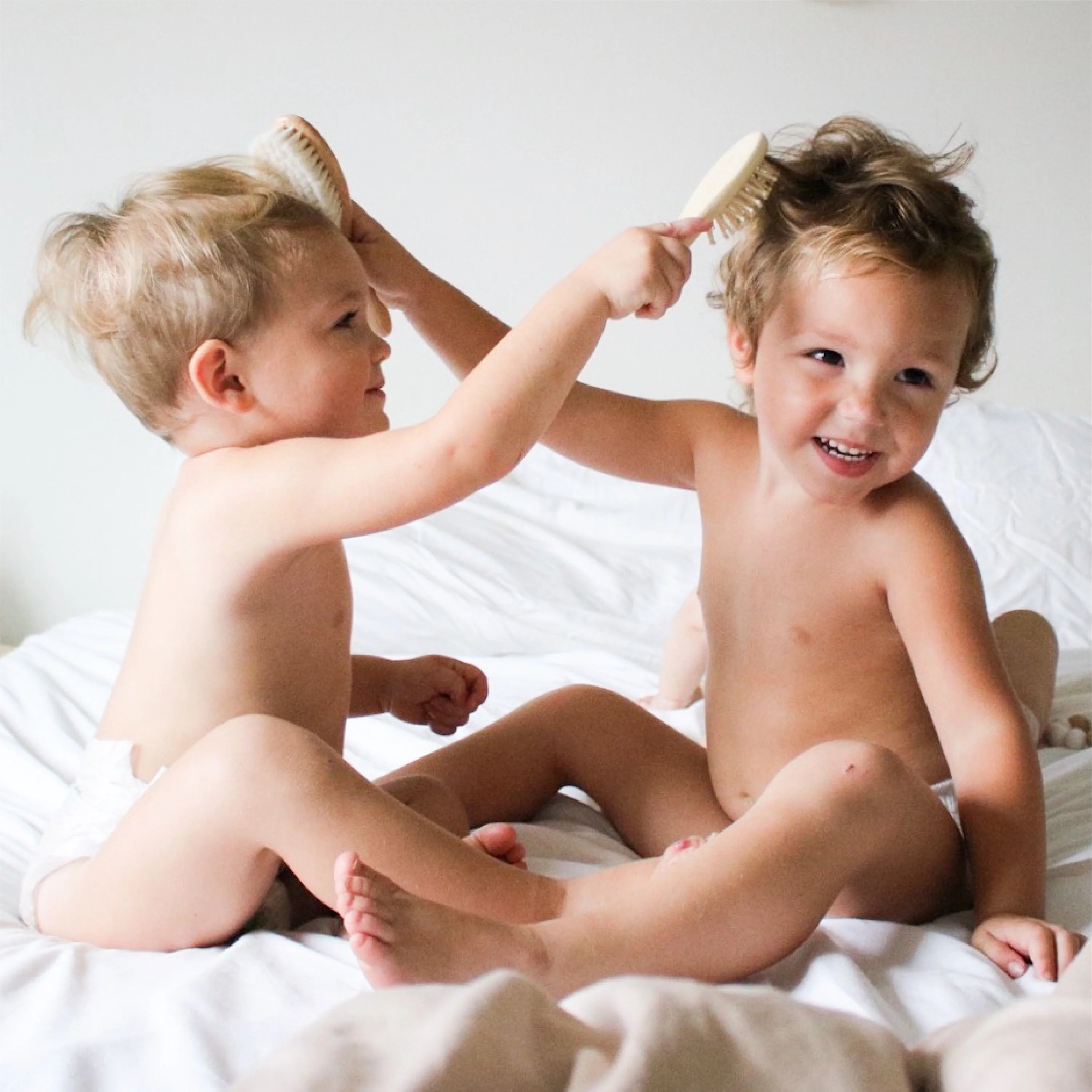 Wooden Baby Hair Brush & Comb Set - Image 4